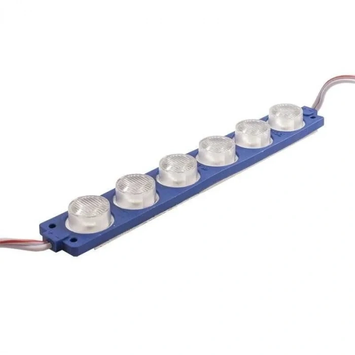 6W Mercekli Modül 6lı Led - Mavi 12V