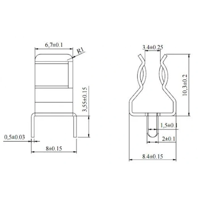 6x30 PCB Klipsli Sigorta Yuvası