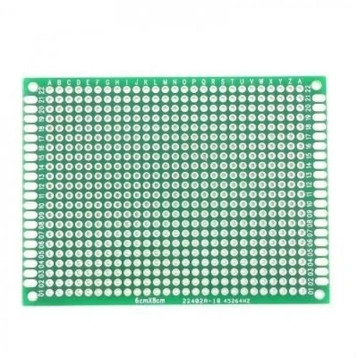 6x8cm Epoxy Çift Taraflı Delikli Plaket