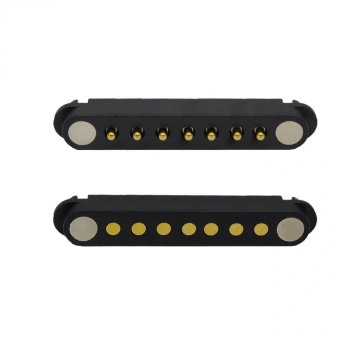 7-Pin 2.54mm Pogo Pin Manyetik Konnektör Takımı