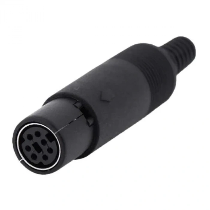 7 Pin Dişi Mini DIN Konnektör
