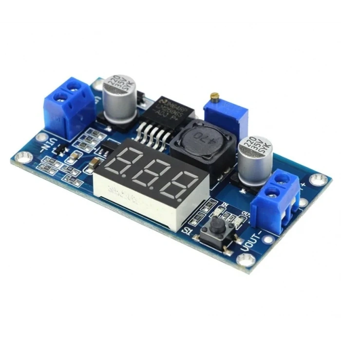 7 Segmentli Ayarlanabilir 3A Voltaj Regülatör Kartı - LM2596-ADJ