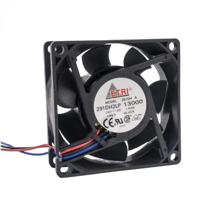 70x70x25mm 24V 0,08A Fan 3 Kablolu