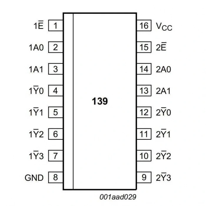 74HC139 SMD Entegre