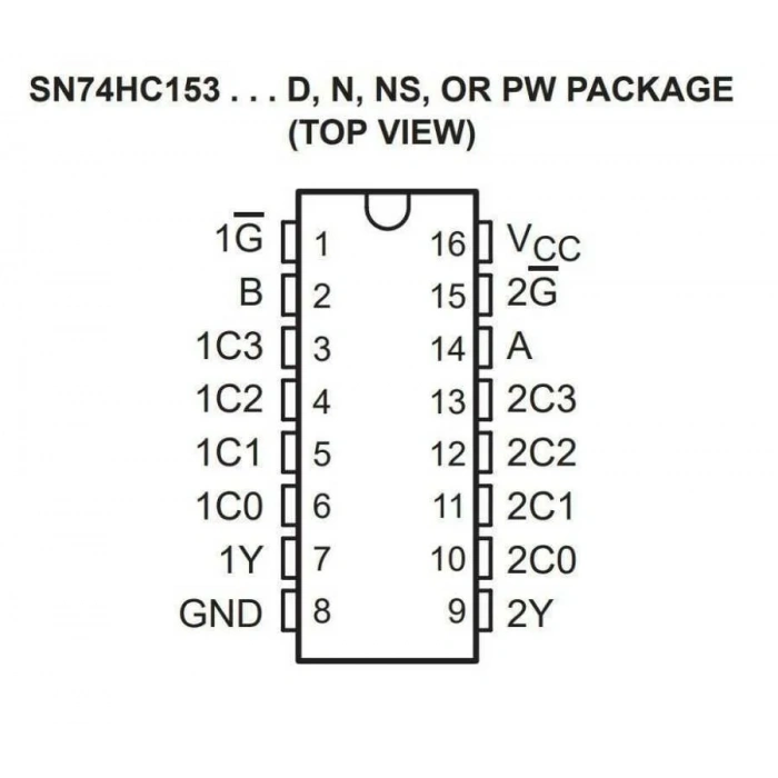 74HC153 DIP16 Entegre