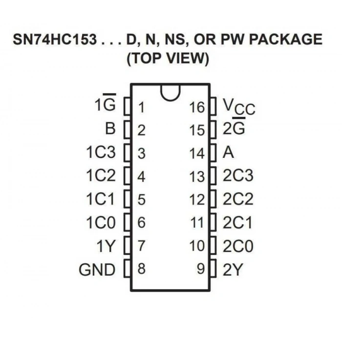74HC153 SMD Entegre