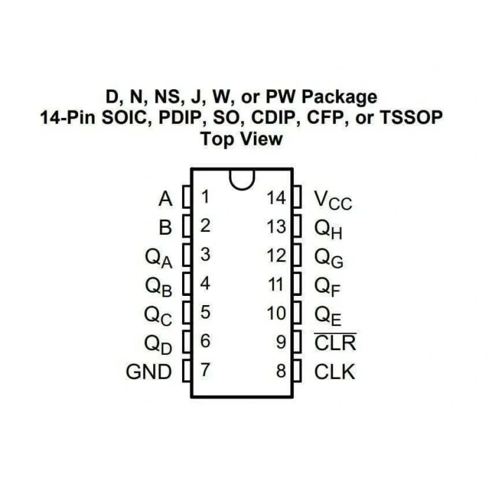 74HC164 SMD Entegre