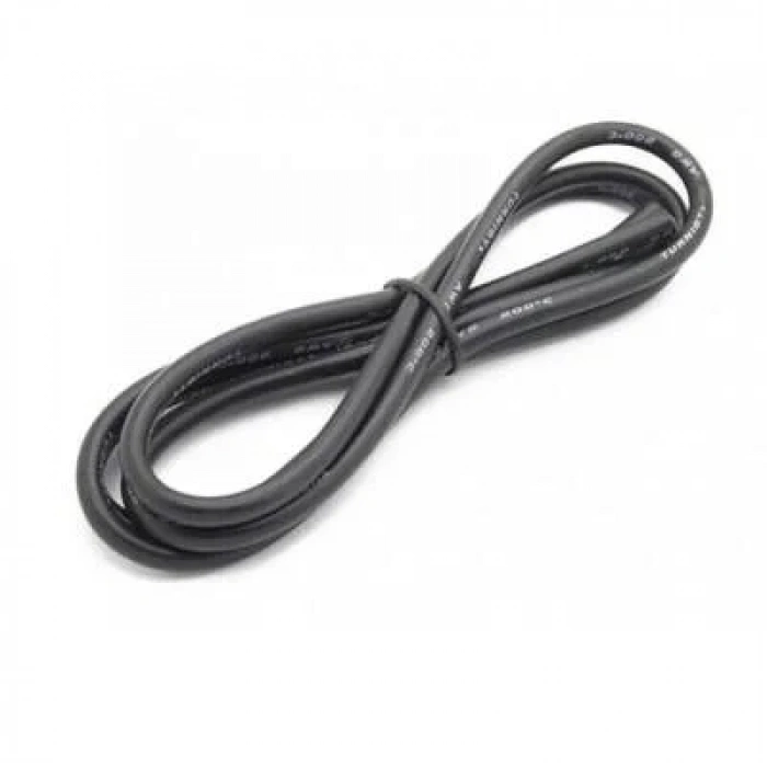 8 AWG Silikon Kablo Siyah - 1 Metre