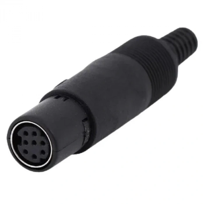 8 Pin Dişi Mini DIN Konnektör