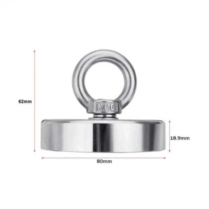 80mm Fishing Magnet - Neodyum Pot Mıknatıs
