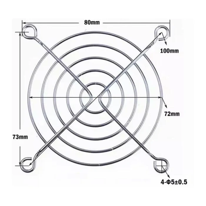 80x80mm Fan Koruma Teli