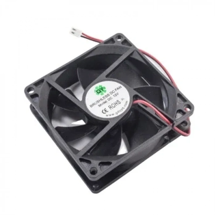 80x80x25mm 12V 0.35A Fan 2 Kablolu