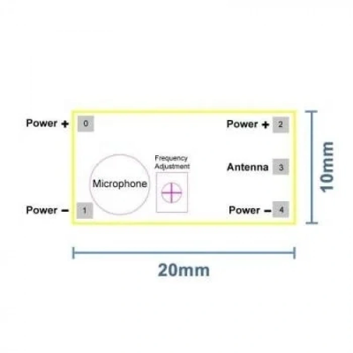 88-108MHz Mini Kablosuz FM Verici Modülü