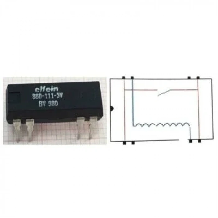 880-111 5V Reed Röle Tek Kontak N/O 5VDC 0.5A