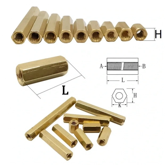 8mm M3 Dişi-Dişi Metal Distans Aralayıcı Spacer