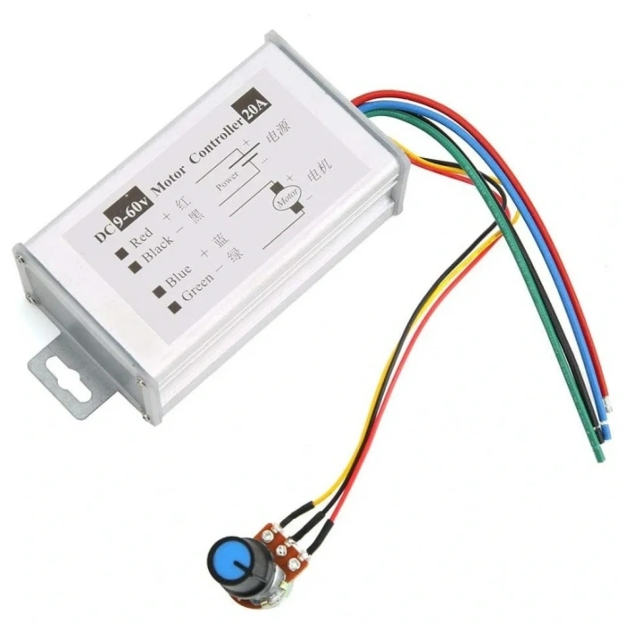 9-60V 20A PWM DC Motor Hız Kontrol Modülü