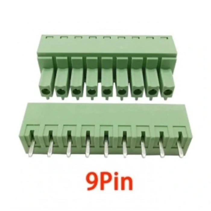 9 Pin 3.81mm Geçmeli 90C Takım Klemens