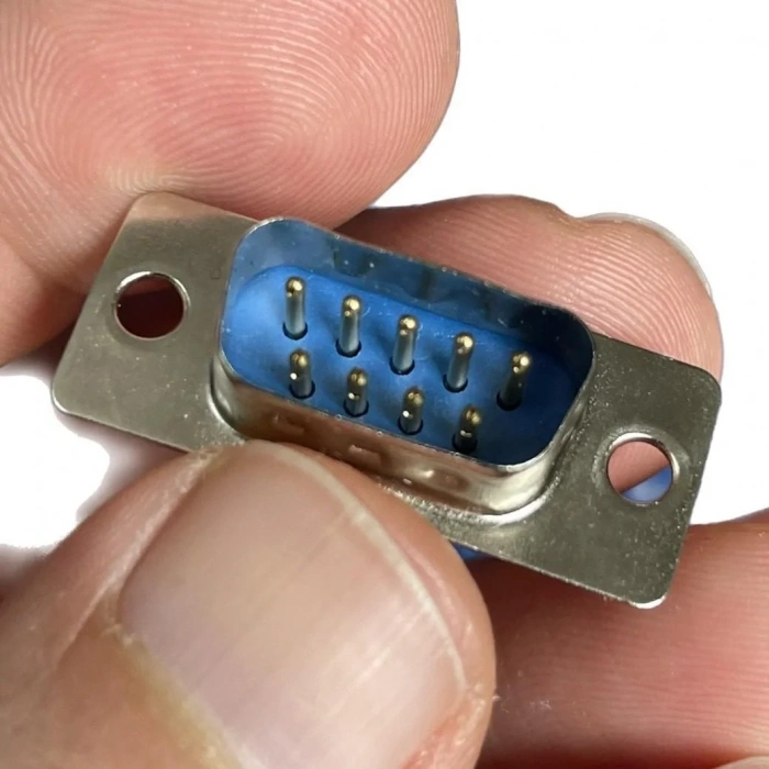 9 Pin DB9 Erkek Konnektör D-Sub Lehim Tipi 1 Adet