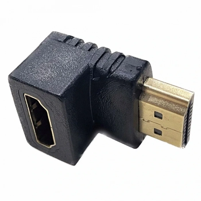 90° HDMI to HDMI Erkek-Dişi (M2F) Dönüştürücü Çevirici