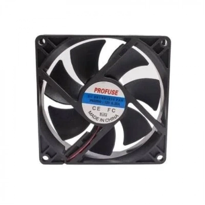 92x92x25mm 12V 0.25A Fan 2 Kablolu