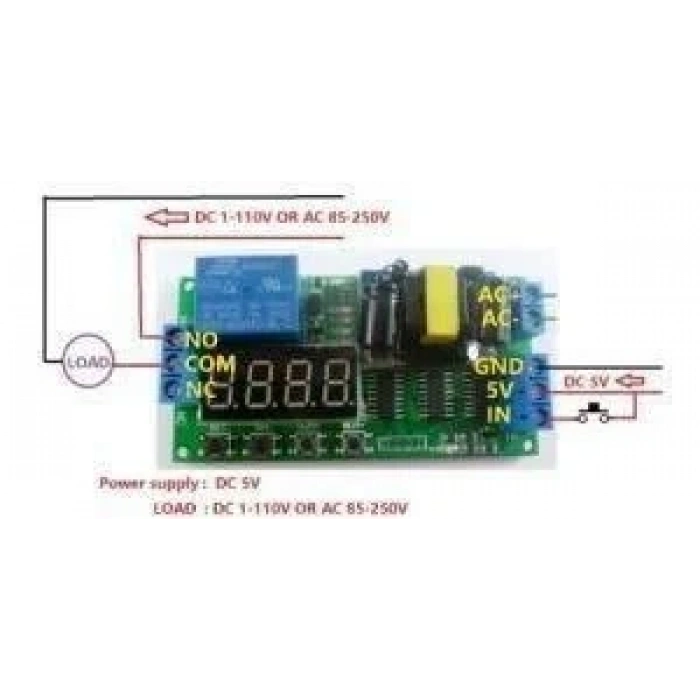 AC 220V Zaman Ayarlı Röle Modülü PLC Uyumlu IO23B0
