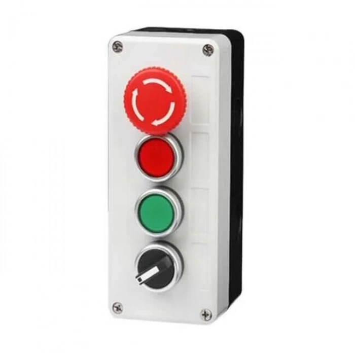 Acil Stop - Mandal Switch ve İkili Push Buton Kutusu