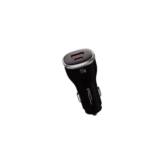 ACL AC-104 PD 6A 51 W Dual Port 1xUSB-A 1xUSB-C Çıkışlı Araç İçi Şarj Aleti