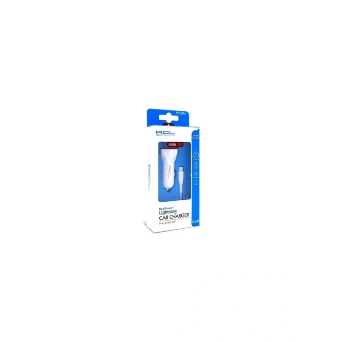 ACL AC-90 2.4A 10W 2xUSB 1mt Lightning Kablolu Araç İçi Şarj Aleti