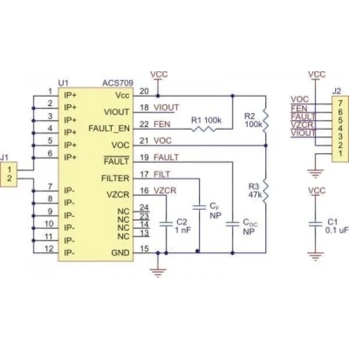 ACS709 Akım Sensörü -75A / +75A
