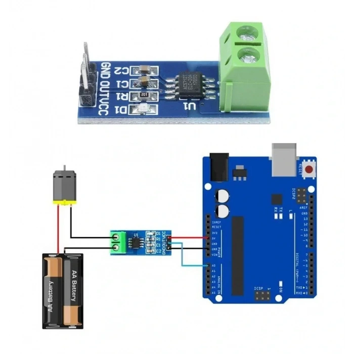 ACS712 Akım Sensörü Current Sensor -20A ila +20A