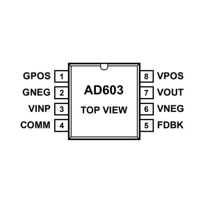 AD603ARZ SOIC-8 Smd Op-Amp Entegresi