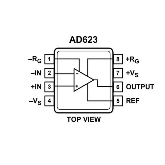 AD623A SOIC-8 Smd OpAmp Entegresi