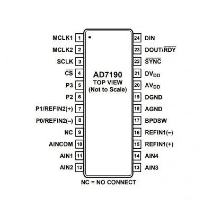 AD7190BRUZ TSSOP-24 Smd Analog Dijital Çevirici Entegresi