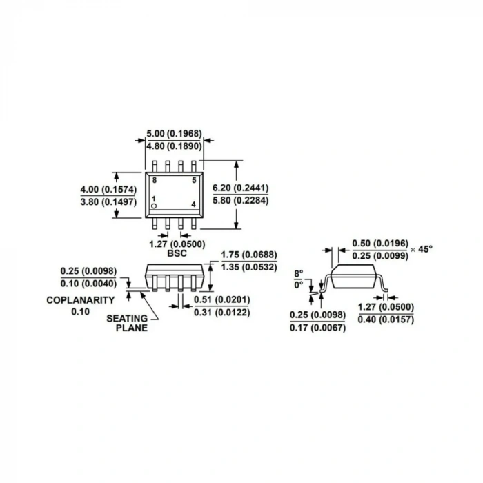 ADM485ARZ Smd RS Seri Protokol Entegresi Soic-8