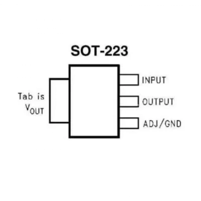 AMS1117 SMD 5V Voltaj Regülatörü - LM1117