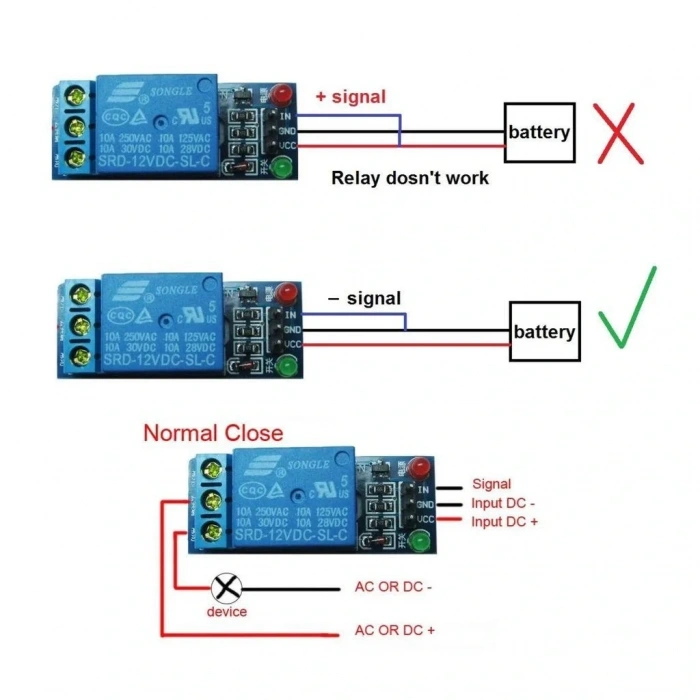 Arduino 12V 1 Kanal Röle Kartı