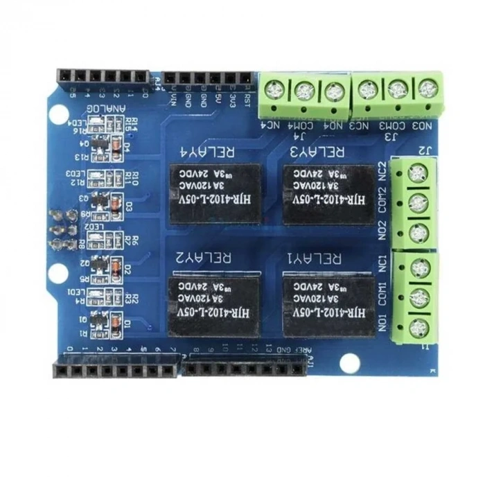 Arduino DC 3.3V 5V 4 Kanallı Röle Shield