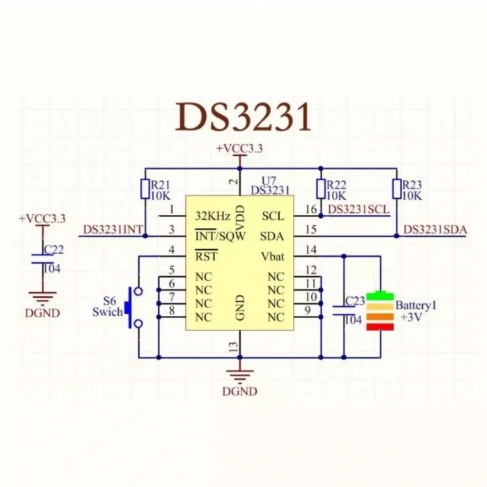Arduino DS3231 Hassas RTC ve 24C32 Hafıza Modülü