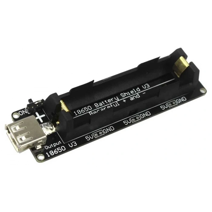 Arduino ve WEMOS ESP32 için Mikro USBli Lityum Batarya Şarj Shieldi V3