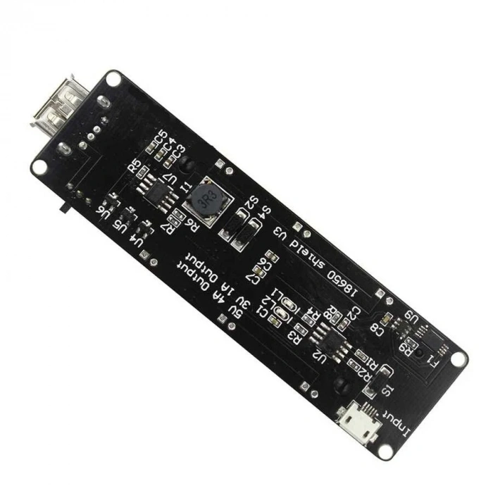 Arduino ve WEMOS ESP32 için Mikro USBli Lityum Batarya Şarj Shieldi V3