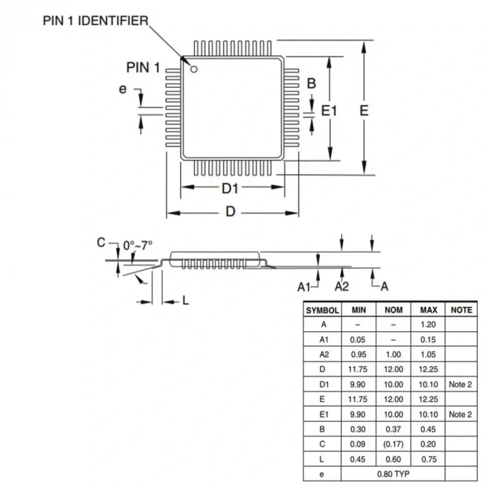 ATMEGA16A-AU SMD 8-Bit 16Mhz TQFP-44