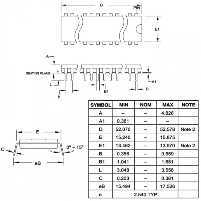 ATMEGA16A-PU 8-Bit 16MHz Mikrodenetleyici DIP-40