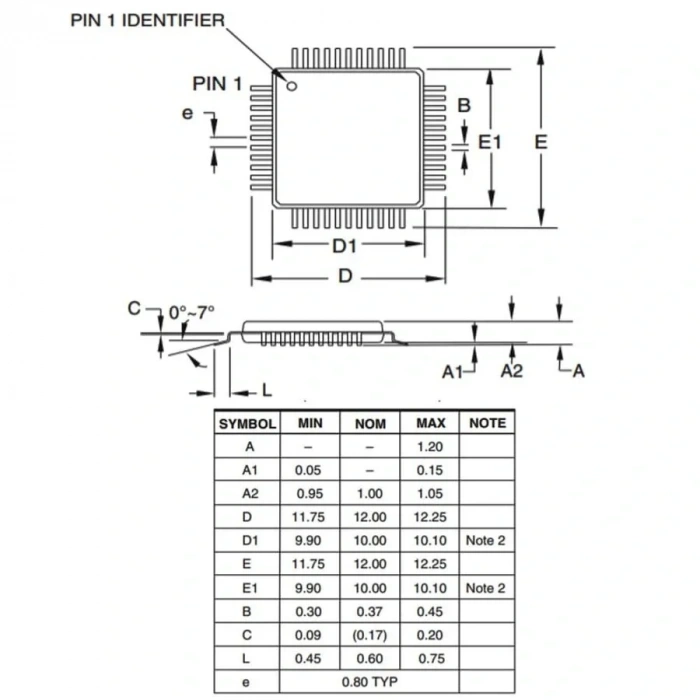 ATMEGA32A-AU SMD 8-Bit 16Mhz TQFP-44