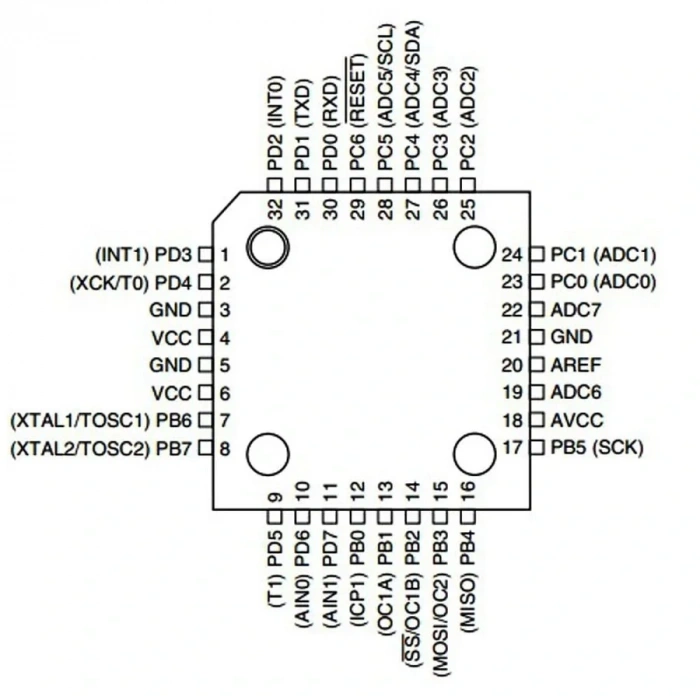 ATMEGA8-16AUR 8-Bit 16MHz SMD TQFP32