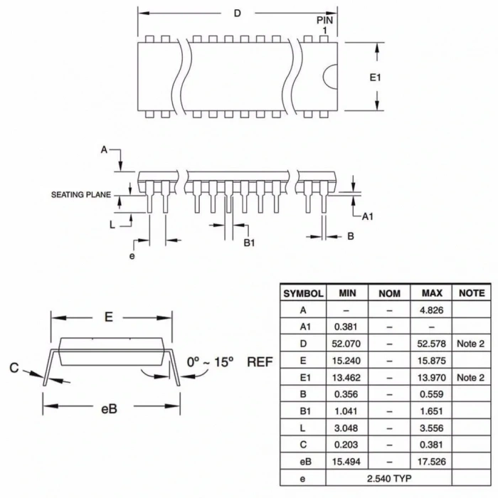 ATMEGA8515-16PU 8-Bit 16MHz Mikrodenetleyici DIP-40