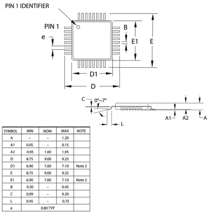 ATMEGA88PA-AU SMD 8-Bit 20MHz TQFP-32