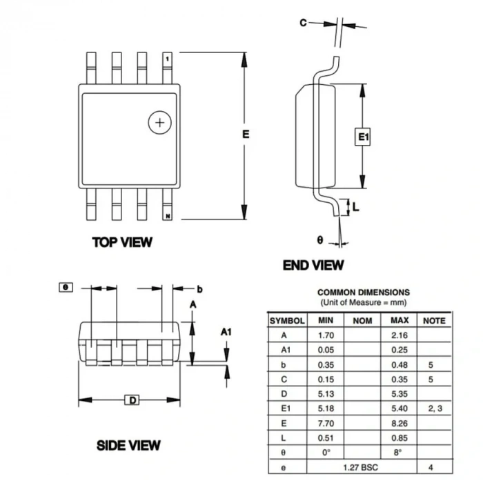 ATtiny12L-4SU SMD 8-Bit 4MHz Mikrodenetleyici SOIC-8
