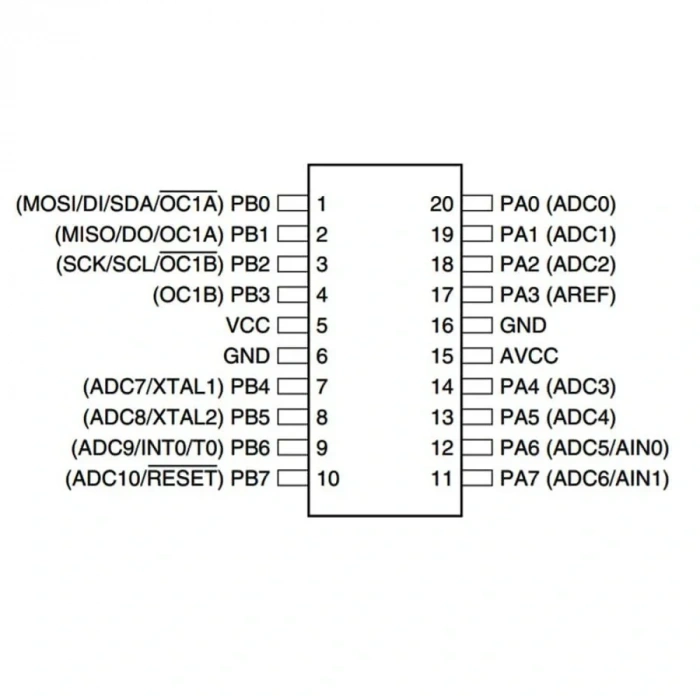 ATtiny26L-8PU 8-Bit 8MHz Mikrodenetleyici PDIP-20