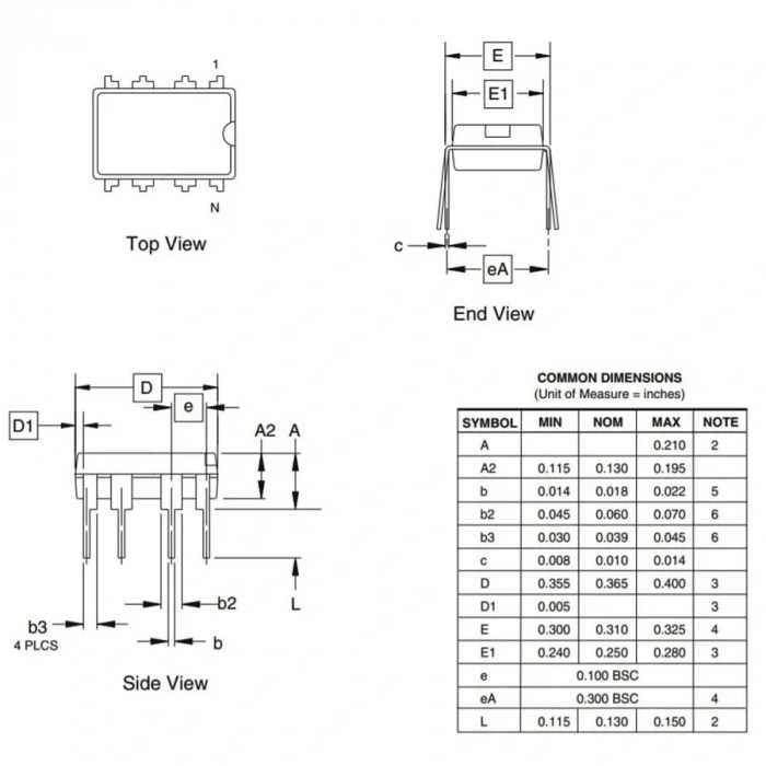 ATtiny85-20PU 8-Bit 20MHz Mikrodenetleyici DIP-8