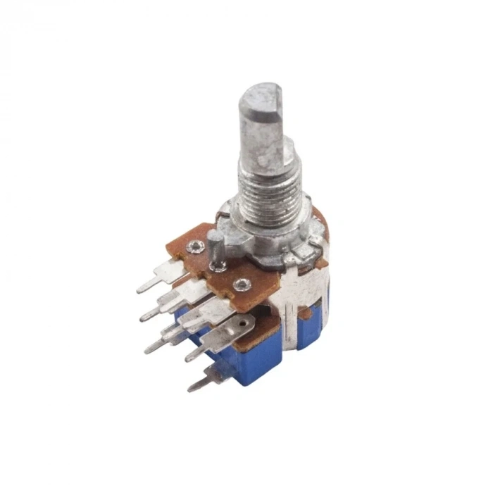 B503 50K 8-Pin Anahtarlı Stereo Potansiyometre